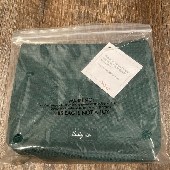 Kale Yeah! Snack & Go Pouch Reusable, Thirty-One, Kale-ing It-Brand New! - Picture 4 of 4